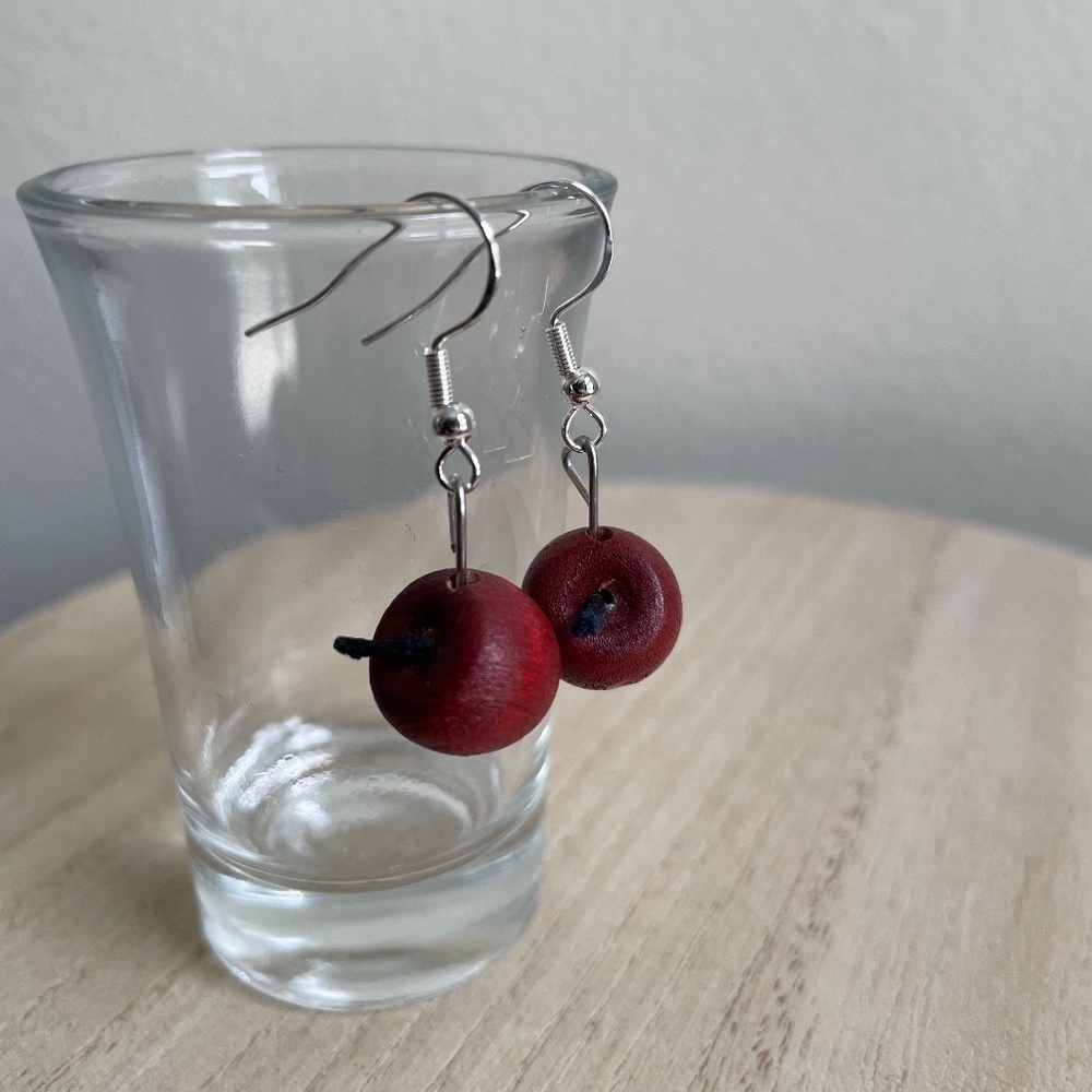 Apple Beaded Earrings